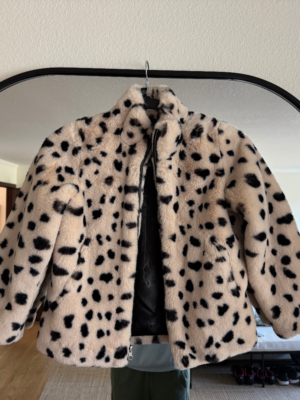 Fabulous Furs kids snow leopard coat